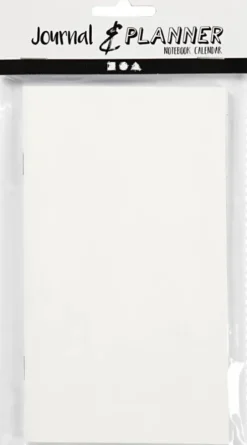 Notesbog Med Kalender - Str. 9,5X16,6 CM - Hvid