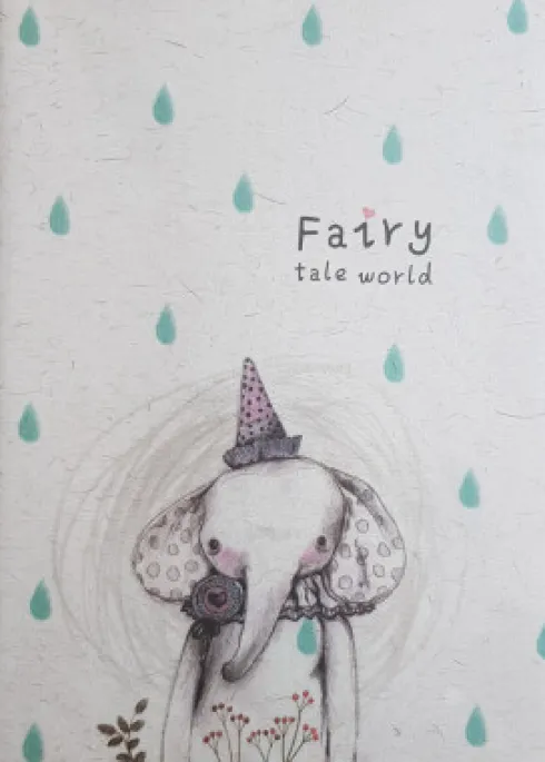 Notesbog 19 X 25,5 CM - Linjeret Fairytale Eleph