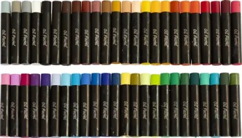 Oliepastel - L 7 CM - Tykkelse 11 MM - 48 Stk