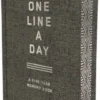 One Line A Day - Charcoal Canvas