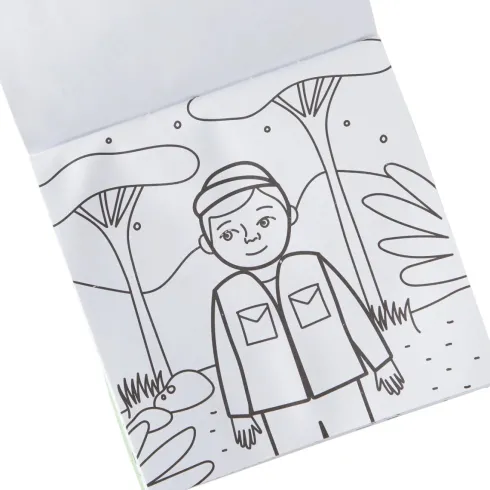 Ooly - Farvekridt Og Malebog - Safari - Carry Along