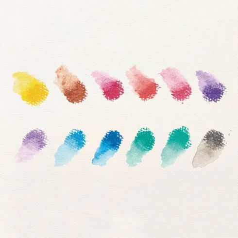Ooly - Gel Farvekridt 12 Stk - Rainbow Sparkle Watercolor Metallic