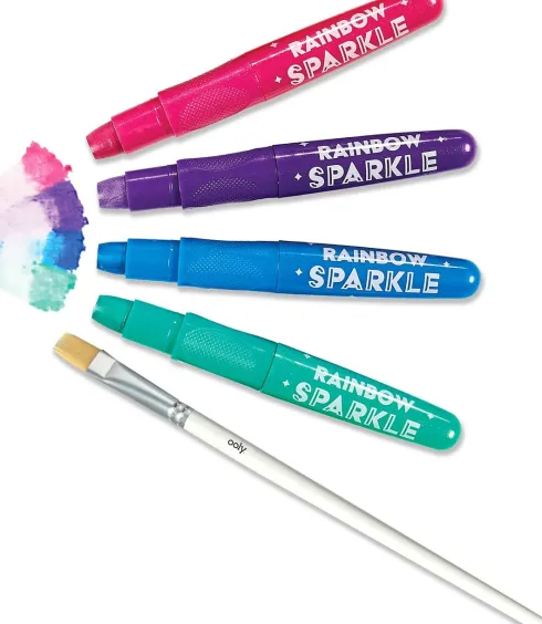 Ooly - Gel Farvekridt 12 Stk - Rainbow Sparkle Watercolor Metallic