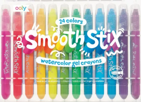 Ooly - Gel Farvekridt 24 Stk - Smooth Stix Watercolor