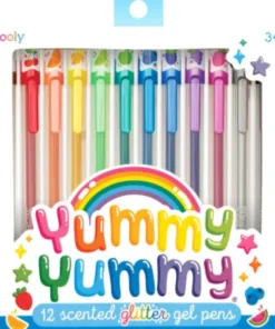 Ooly - Gelpen Med Duft 12 Stk - Yummy Yummy Glitter