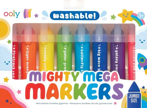Ooly - Mega Tusser 8 Stk - Afvaskelige