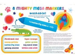 Ooly - Mega Tusser 8 Stk - Afvaskelige
