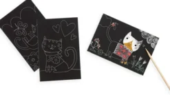 Ooly - Ridsekort - Cutie Cats - Mini Scratch Og Scribble