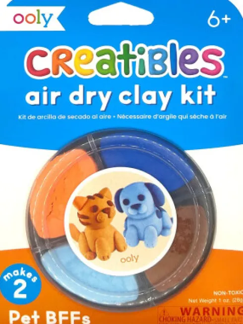 Ooly - Selvhærdende Ler - Pet Bffs 4 Farver - Creatibles