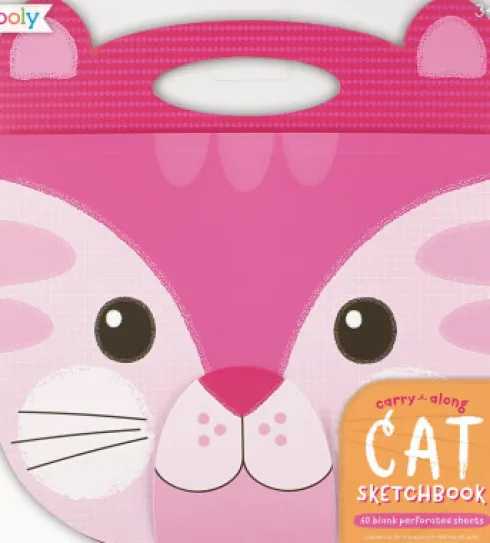 Ooly - Skitseblok - Carry Along Kat 23 X 18 CM