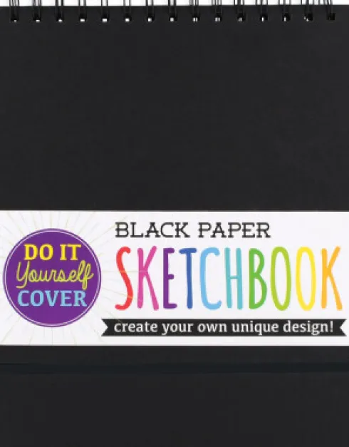 Ooly - Skitseblok - DIY - Sort 20,5 X 26,5 CM