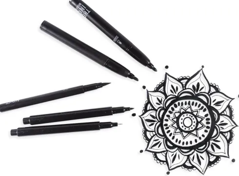 Ooly - Sort Pen 5 Stk - The Ink Works