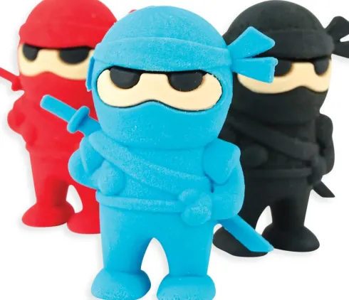 Ooly - Viskelæder 3 Stk - Ninja