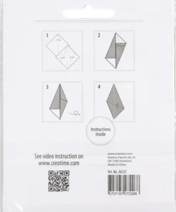 Origami Papir - Str. 10X10 CM - 128 G - Guld - 20 Ark