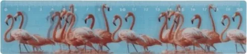 Out Of The Blue - 3D Ruler - Lineal 20 CM - Dyr - Assorteret