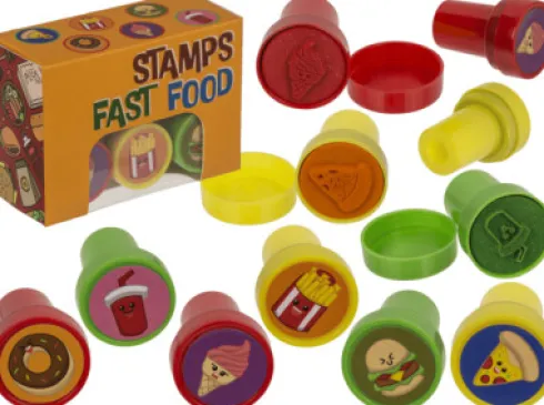Out Of The Blue - Fast Food Stempler Med Mad - 6 Stk