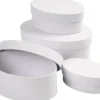 Ovale Æsker - H 4+5+6+7 CM - L 10+12+14+16 CM - Hvid - 4 Stk