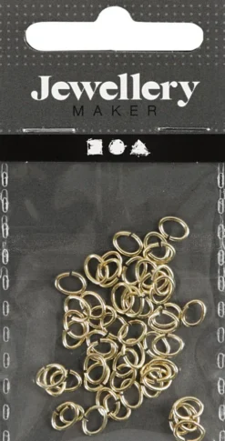 Oval-Ring - Tykkelse 0,7 MM - Forgyldt - 50 Stk