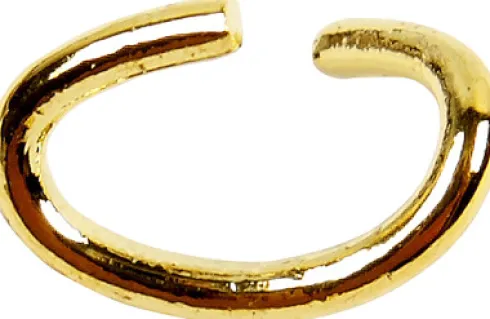 Oval-Ring - Tykkelse 0,7 MM - Forgyldt - 50 Stk