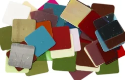 Pailletmosaik - Str. 10X10 MM - Assorterede Farver - 250 G