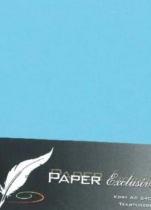 Paper Exclusive - Kort - A6 - 240G - Lyseblå Tekstureret - 10 Stk