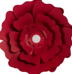 Papirblomster - Ø 15+25 CM - 230 G - Rød - 2 Stk