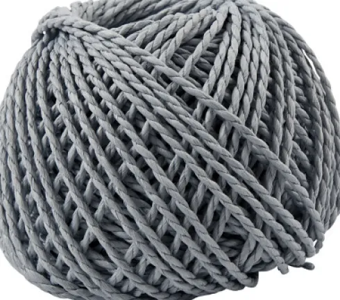 Papirgarn - Tykkelse 2,5-3 MM - Lyseblå - L 40 M - 150 G