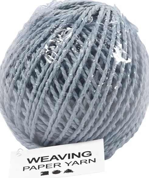 Papirgarn - Tykkelse 2,5-3 MM - Lyseblå - L 40 M - 150 G