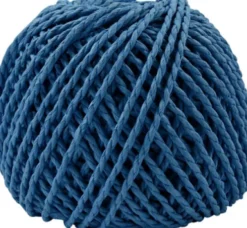 Papirgarn - Tykkelse 2,5-3 MM - Mørk Blå - L 40 M - 150 G