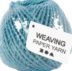 Papirgarn - Tykkelse 2,5-3 MM - Turkis - L 40 M - 150 G