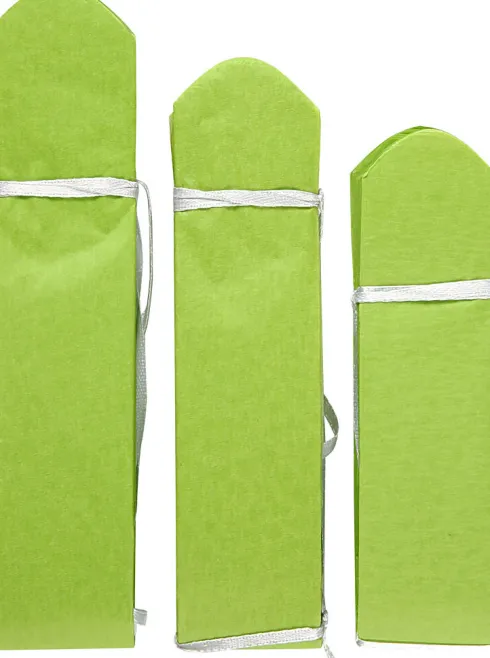 Papir Pomponer - Ø 20+24+30 CM - 16 G - Limegrøn - 3 Stk