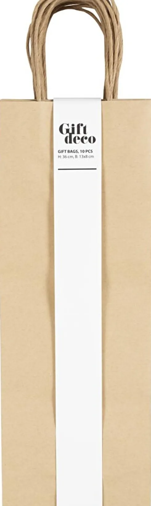 Papirposer - Brun - 36X13X8 CM - 125 G - 10 Stk