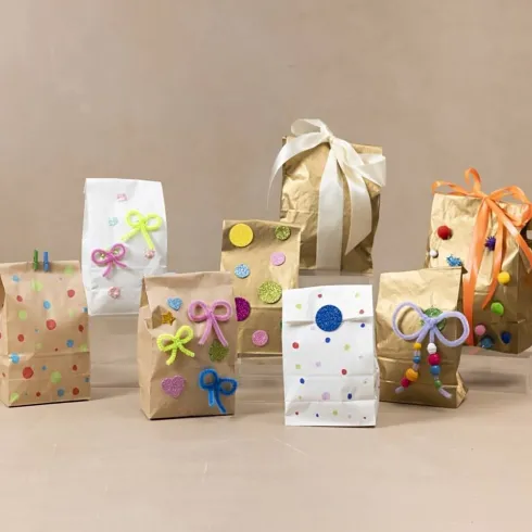 Papirposer - Brun - 22.5X6,5X11 CM - 50 G - 100 Stk
