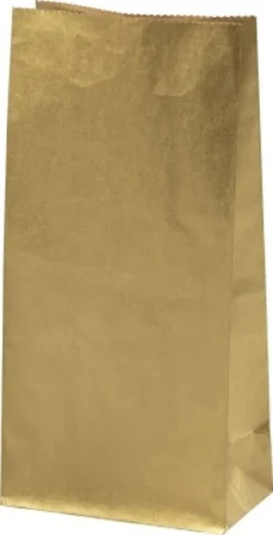 Papirposer - Guld - 22.5X6,5X11 CM - 50 G - 10 Stk