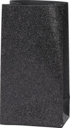 Papirposer - Sort - 17X6X9 CM - 170 G - 8 Stk