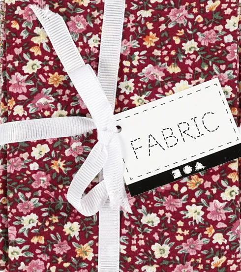 Patchworkstof - Str. 45X55 CM - 100 G - Rosa - 4 Stk./ 1 Bundt