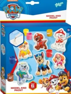 Paw Patrol - Afstøbningssæt Med Maling - 6 Stk