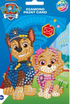 Paw Patrol - Diamond Painting Kort Med Konvolut