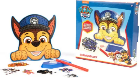Paw Patrol - Diamond Painting Sæt - Chase
