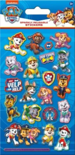Paw Patrol - Glimmer Klistermærker - 8 Ark