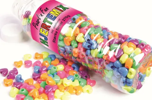 Pearl 'N Fun Perler - Hjerter - 270 G