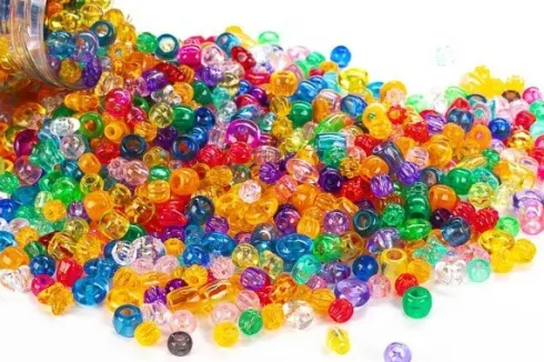 Pearl 'N Fun Perler - Transparent Mix I Bøtte - 1000 G