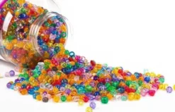 Pearl 'N Fun Perler - Transparent Mix I Bøtte - 1000 G