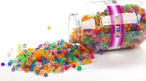 Pearl 'N Fun Perler - Transparent Mix I Bøtte - 1000 G