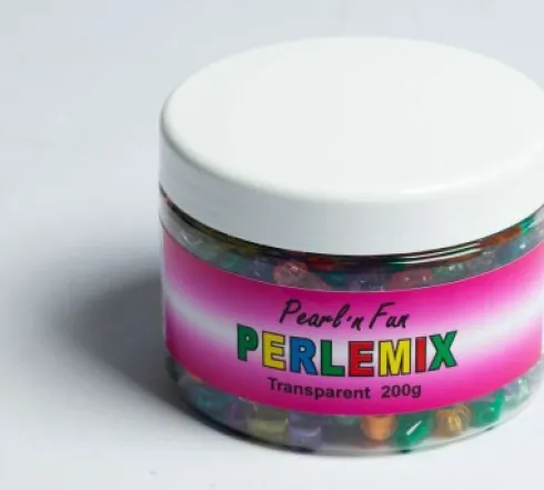 Pearl 'N Fun Perler - Transparent Mix I Bøtte - 200 G