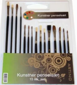 Penselsæt I Blister 15Ass. - Artino