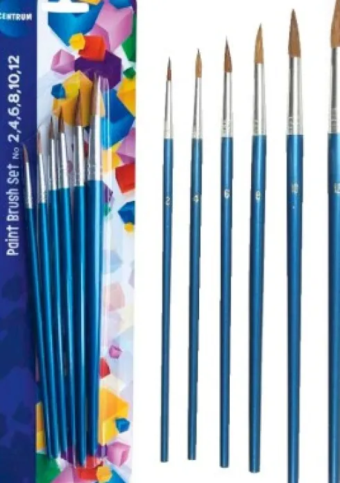 Pensler 6 Stk På Blisterkort - Centrum