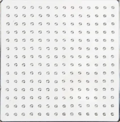 Perleplade - Firkant - Medium - Str. 7X7 CM - Klar