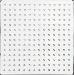 Perleplade - Lille Firkant - Str. 9 CM - Medium - Transparent - 1 Stk