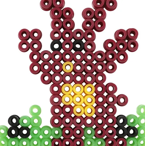 Perleplade - Oval Hjerte Hexagon Cirkel Firkant Stjerne - 6 Stk